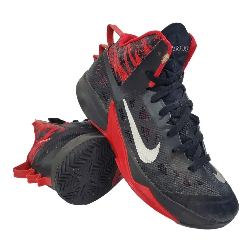 NIKE Shoes ZOOM HYPERFUSE 2013 Mens Size 8.5 Black Basketball Sneaker 615896-001